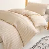 Conjunto de Lençóis e Colcha de Solteiro para Dormitório de Estudante Universitário Conjunto Completo de Roupa de Cama Conjunto de Seis Peças
