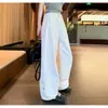Otoño 2026 Nuevo Pantalón de Trabajo Ancho con Remaches para Mujer Cintura Alta Adelgazante Holgado Casual Tendencia Diseño Sentido Pantalón Largo