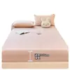 Sábana Bajera Ajustable de Algodón Puro Clase A, Pieza Única, Protector de Colchón Espesado 100% Algodón, Sábana, Cubre Cama, Adecuado para Dormitorios de Estudiantes, Uso en Todas las Estaciones