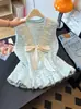 Nuevo Chaleco de Punto Dulce Holgado Otoño/Invierno 2026 con Lazo y Diseño Floral, Chaleco Suéter sin Mangas para Superponer para Mujer