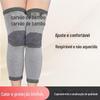 Joelheiras Térmicas de Carvão de Bambu para Primavera e Verão, Proteção Articular Esportiva para Idosos, Aquecedores de Pernas Respiráveis, à Prova de Frio, Leves, Joelheiras Estendidas