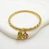 Pulseira Torcida Feita à Mão Yanyu Jiangnan Nova Chinoiserie Borracha Sólida Trançada com Seda Corda Torcida Galvanizada com Prata Pura 999 Pulseira para Homens e Mulheres