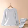 Conjunto de ropa interior térmica para adolescentes, algodón suave, ropa interior térmica para niños, pijamas para niñas, conjunto de capa base para niños mayores y estudiantes de primaria