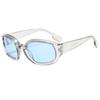 Nuevas Gafas de Sol Retro de Moda Diseño de Montura Gruesa Cuadrada para Hombres y Mujeres Viajes Uso Diario Protector Solar Espejo