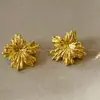 Pendientes de Flor Tridimensionales Oro Aguja Plateada, Dos Formas de Usar (delante y detrás), Pendientes de Lujo Ligero de Gama Alta, Pendientes de Temperamento Único al por Mayor