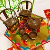 Bolsa de materiales para torre plegable Chaoshan adornos DIY hechos a mano tetera pequeña cesta de flores juego de mesa y silla