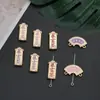 Colgante de aleación estilo antiguo Accesorios para joyería DIY Colgante con texto estilo chino Accesorios para cadena de teléfono Llavero