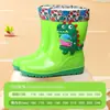 Botas de lluvia hasta la mitad de la pantorrilla para niñas, estudiantes de primaria, forradas de felpa, impermeables, antideslizantes y acolchadas