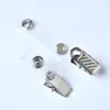 Porta Credencial de Identificación, Herrajes de Plástico, Papelería, Portacredencial de Empleado de Metal de Agujero Único/Doble, Accesorios para Credencial de Permiso de Trabajo