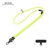 Cordón para teléfono móvil tres en uno de color sólido, bandolera corta de aspecto elegante, cuerda antipérdida, cadena colgante larga para funda de teléfono móvil