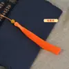 Franja de Borla de Seda de Gelo de Ponta Fechada de 13cm Sachet para Hanfu Bolsa de Fragrância Acessório Decoração de Roupa Pingente de Borla