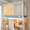 Mosquitero nuevo para estudiantes con malla cifrada no fluorescente, cortina de cama de flocado engrosado para literas de dormitorio, cortina de privacidad en stock