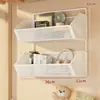 Estante de almacenamiento de pared, esenciales para dormitorio, cesta colgante sin taladro para mesita de noche de dormitorio, solución de almacenamiento de pared para literas superiores de estudiantes