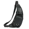 Bolso de pecho transfronterizo para hombre de cuero genuino, bolso de hombro de viaje multifuncional, bolso cruzado