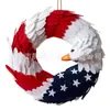 Guirlanda Americana de Dia da Independência Transfronteiriça, Guirlanda Patriótica, Decoração de Feriado Nacional, Montagem de Cena, Enfeites para Pendurar na Porta da Frente, Adereços