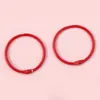 Anillo de llavero con cierre de resorte pintado en spray de aleación, cuenta retorcida en forma de corazón redondo, accesorio de gancho de cuentas hecho a mano para DIY