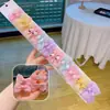 Anillo para el pelo de flor colorida, cuerda para la cabeza con lazo lindo, goma elástica para coleta infantil, no daña el pelo, accesorios para el pelo de bebé