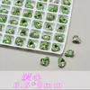 Ponta de Manicure de Reposição Plana K9 Alta Qualidade Verde Fruta Parte Inferior Diamante Lote Inteiro Redondo Brilhante Coração Formato Especial Diamante Ornamento Unha Vidro Manicure Diamante