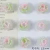 Novo Estilo Glitter Fino Gradiente Duas Cores Flor Rosa Amor Verdadeiro Contas Soltas DIY Pulseira com Contas Colar Brinco Acessórios Materiais