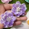 Accesorios de flores con cuentas estéreo, zapatos de flores decorativos hechos a mano, zapatos de flores, sombreros, adornos de flores, tocados Hanfu, accesorios de horquillas con flores