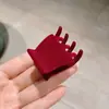 Otoño e Invierno nuevo de celebridad de internet flocado para coleta alta fijación agarre pequeño anti-caída volumen de cabello escaso moda accesorios para el cabello de la parte trasera de la cabeza para mujeres