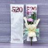 520 saco único transparente saco para embalagem de buquê de flores Dia dos Namorados estilo ins material de embalagem plástico à prova d'água