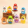 Mario Shin Chan Lindo Dibujo Animado Partículas Lindas Caja de Regalo Adorno de Resina Accesorios para Joyería DIY Figura Llavero Venta al por Mayor