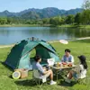 Barraca Automática de Abertura Rápida, Barraca Espessa para Proteção Solar ao Ar Livre, Barraca Dupla à Prova de Mosquitos para Uso em Acampamento e Praia