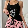 Pantalones de Pijama con Tirantes a Cuadros Transfronterizos Europeos y Americanos para Mujer, Shorts con Tirantes sin Espalda Transpirables para Mujer, Ropa de Casa Casual Linda al por Mayor