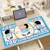 Alfombrilla de Ratón Nueva de Dibujos Animados de Cien Yuan, Alfombrilla Grande para Mesa de Ordenador, Alfombrilla para Juegos, Antideslizante, Borde con Bloqueo, Engrosada, Alfombrilla para Mesa de Cafetería de Internet, E-Sports