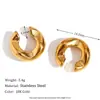 Moda europea y americana popular nicho lujo ligero clip para oreja personalidad simple acero inoxidable chapado en oro de 18 quilates flor serpiente microincrustaciones pendientes