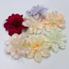 Cabeças de flores de crisântemo artificiais e acessórios para atacado, decorações florais de tecido de seda para casamento de 13 cm, cabeças de flores de dália
