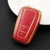 Adecuado para coche Toyota corona Carolina Camry borde dorado coche TPU pegamento flexible funda de llave todo incluido para mujer