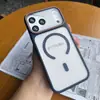 Adecuado para Funda de Teléfono Móvil Iphone18, Fantasma de Dos Tonos, Succión Magnética para Apple 17, 16Promax Ventana Grande Funda Protectora Anticaídas