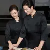 Artesanía Gourmet Catering Ropa de Trabajo de Chef Ropa de Chef de Manga Larga Panadería Pastelería Ropa para el Personal de Servicio