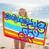 Toalla de Playa Transfronteriza Personalizada con Patrón Impreso Digitalmente Toalla de Baño Esterilla de Playa para Nadar Toalla de Regalo Toalla de Baño de Playa Venta al por Mayor