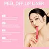 Série Zephoco Brilho Labial Matte Peel-Off Maquiagem Labial Hidratante Não Gruda nos Copos Colorido Hidratante Natural