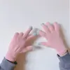 Cada pessoa tem um par de luvas de cor sólida versáteis estilo ins para mulheres, inverno, estilo coreano, forradas com fleece, quentes, fofas, luvas com dedos para homens
