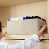 Caixa de Armazenamento Dobrável de Linho Amazon Caixa de Armazenamento de Brinquedos Caixa de Armazenamento de Roupas para Guarda-Roupa Doméstico Caixa Diversa