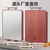Tabla de cortar de acero inoxidable Madera Wutong Antibacteriana Antimoho Tabla de cocina Tabla de cortar para cocina doméstica Madera maciza engrosada Tabla de cortar de doble cara