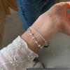 Pulsera de Circonio en Forma de Corazón de Doble Capa Nueva Moda WISH Transfronteriza de Alto Nivel Apilada Pulsera de Amor Regalo para Novia