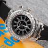 Relógio Personalizado Luminoso Popular Transfronteiriço com Strass Moda Coreana Geneva Casal Estudante Masculino e Feminino Relógio a Quartzo