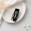 Peine Pasador Negro para Mujer, Pinza de Alto Nivel para Flequillo Lateral, Accesorio para el Cabello, Pasador para la Parte Posterior de la Cabeza, Herramienta para Controlar el Cabello, Pasador