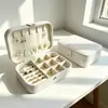 Caja de Joyería de Cuero Amazon Transfronteriza Caja de Almacenamiento de Recuerdo de Boda Venta al por mayor de Fábrica Origen Caja para Pendientes Personalización