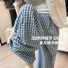 Calça Plaid Fashion Yamamoto de Quatro Cores Verão 2026 Estilo Coreano Simples Artístico Slim-Fit Casual Larga Calça Longa Plaid