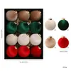Directamente del fabricante: Adornos de Bola de Navidad de Terciopelo, Decoraciones para Árbol de Navidad, Decoraciones para Escaparates, Personalizable