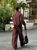 Nova coleção outono e inverno: conjunto casual de fleece dupla face de peso pesado para homens, apresentando estilo relaxado, aquecimento, conforto e peças externas versáteis e calças compridas