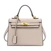 Nuevo Bolso Cruzado de Gran Capacidad con Textura de Lichi Estilo Kelly Birkin de Moda Versátil para el Trabajo y el Uso Diario