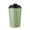 Taza de Café de 12 oz Acero Inoxidable 304 Doble Pared Aislada con Escala, Tapa Antiderrames y Base Antideslizante, Taza para Bebidas Calientes y Frías