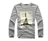 Nova Camiseta Casual de Manga Longa com Gola Redonda para Homens e Mulheres, Algodão Slim Fit de Alta Qualidade, Confortável, logo